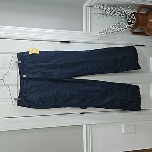 NEW DBLA boot cut cotton cargo pants sz32 #b363
